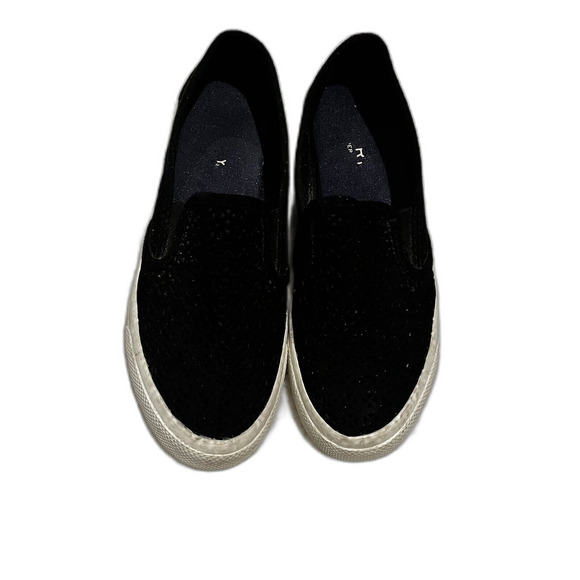 Ladies SPERRY Slip On Sneakers 6.5 Black - Picture 1 of 4